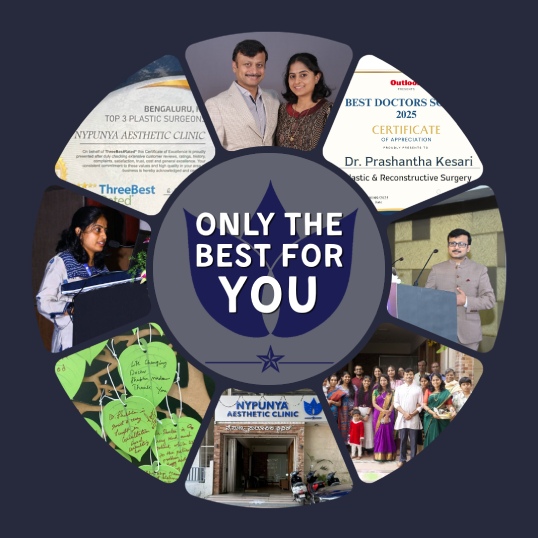 Professional cosmetic treatment in progress