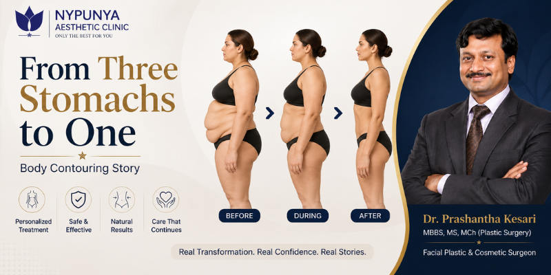 From Three Stomachs to One Body Contouring Story