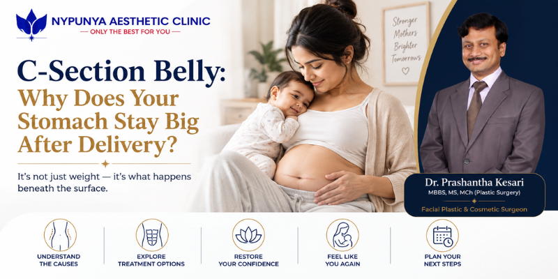 C-Section Belly Why Does Your Stomach Stay Big After Delivery